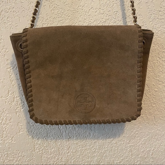 Tory Burch Tan Suede Crossbody Bag - Picture 12 of 16